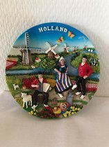 wandbord Holland decoratiebord kleurrijk bord souvenir cadeau