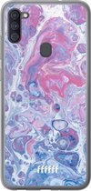 Samsung Galaxy A11 Hoesje Transparant TPU Case - Liquid Amethyst #ffffff