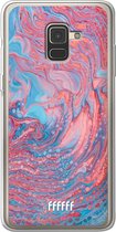 Samsung Galaxy A8 (2018) Hoesje Transparant TPU Case - Corundum Pool #ffffff