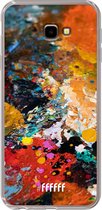 6F hoesje - geschikt voor Samsung Galaxy J4 Plus -  Transparant TPU Case - Colourful Palette #ffffff