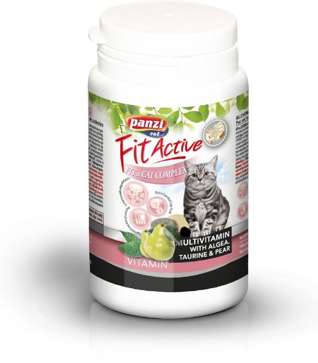 Fit Active - Kat - Vitamine - Voedingssupplement - Fit a Cat - 60st