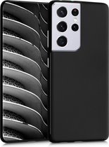 kwmobile telefoonhoesje geschikt voor Samsung Galaxy S21 Ultra - Hoesje voor smartphone - Back cover in mat zwart