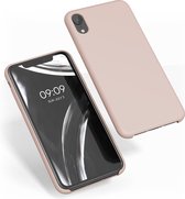 kwmobile telefoonhoesje voor Apple iPhone XR - Hoesje met siliconen coating - Smartphone case in oudroze