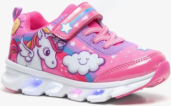 rouw bundel Goed opgeleid Blue Box meisjes unicorn sneakers met lichtjes - Roze - Maat 24 | bol.com