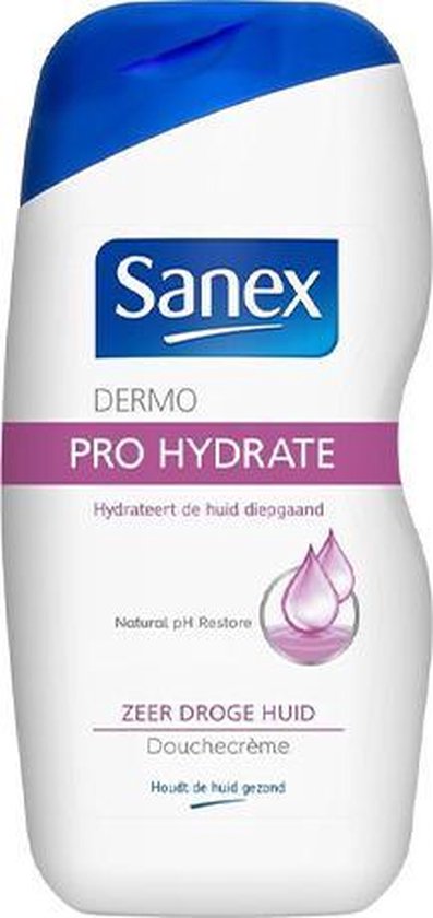 Sanex - – Dermo Pro Hydrate - Zeer Droge huid - 6 x 500 - Voordeelverpakking