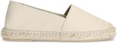 Manfield - Dames - Lichtroze leren espadrilles - Maat 41