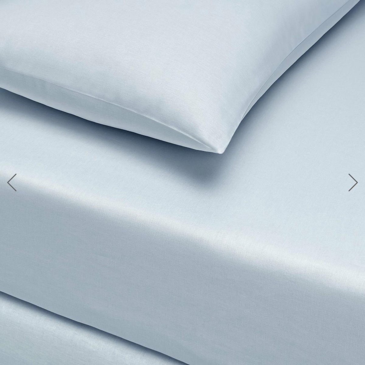 Linens - Basic Hoeslakenset (laken + 2 kussenslopen) Super King - 180x200 cm - %100 Cotton - Light Blue