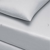 Linens - Basic Hoeslakenset (laken + 2 kussenslopen) Super King - 180x200 cm - %100 Cotton - Grijs