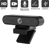 Adamant Webcam - 12 Megapixels Professionele Webcam Voor PC - 1920x1080 - 70° Angle - FULL HD Met Microfoon - 30FPS - Windows & Mac - Logitech - Geschikt Voor Gaming/Streaming - Webcam Cover 