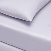 Linens - Basic Hoeslakenset (laken + 2 kussenslopen) 160x200 cm - Lilac - %100 Cotton |Served by Fienzi