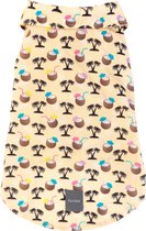 FuzzYard Hawaiian Shirt - Sandy Coconut - Honden blouse - Beige - Maat XL