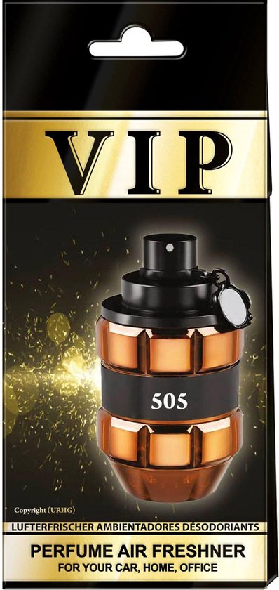 Vaderdag auto parfum -VIP 505 - Airfreshner - Geurhanger - Autoparfum - Autogeurtje geur B0mb SpIce
