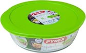 Pyrex Cook & Store Bowl Round - Comprend un couvercle - Verre borosilicate - 2,2 litres - Transparent