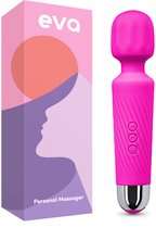 Eva® Personal Massager & Magic Wand Vibrator - Fluisterstil & Discreet - Candy Pink - Clitoris Stimulator voor Vrouwen - Sex Toys ook voor Koppels