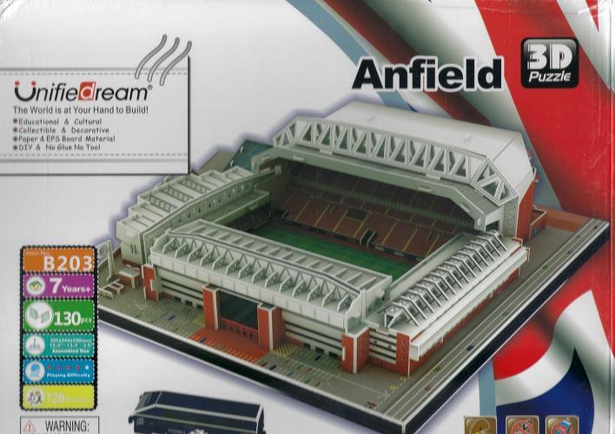 Puzzle de stade 3D - Anfield - Liverpool FC | bol.com