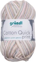 861-233 Cotton Quick print 10x50 gram zand/roze multicolor