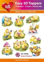Hearty Crafts - Easy 3D Toppers - Easter Chickens