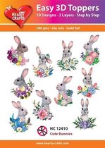 Hearty Crafts copieux - Toppers 3D faciles - Lapins mignons