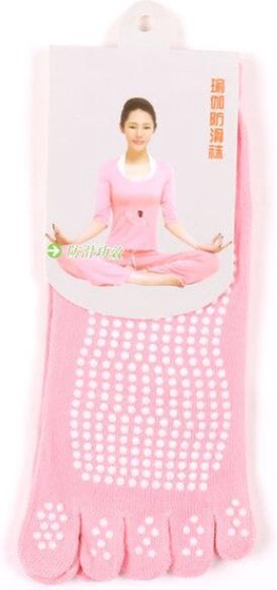 Yoga sokken met Antislip - Roze - Maat 37/41 van Toetie. — afbeelding 3