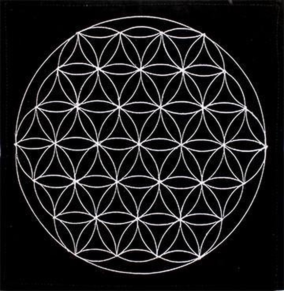 Pendel Mat - Velvet Flower of Life 30x30cm
