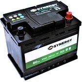 SYNERGY EcoPower 60Ah 480A 12V R+ - Accu - Loodaccu Startaccu Autobatterij Batterie de Voiture Car Battery Akku