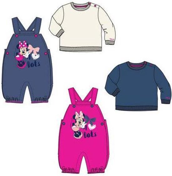 Minnie mouse 2 delige baby set mnd