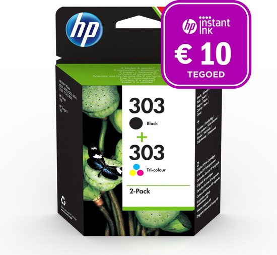 HP 303 - Inktcartridge kleur & zwart +Instant Ink tegoed