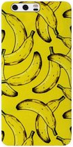 ADEL Siliconen Back Cover Softcase Hoesje Geschikt voor Huawei P10 - Bananen