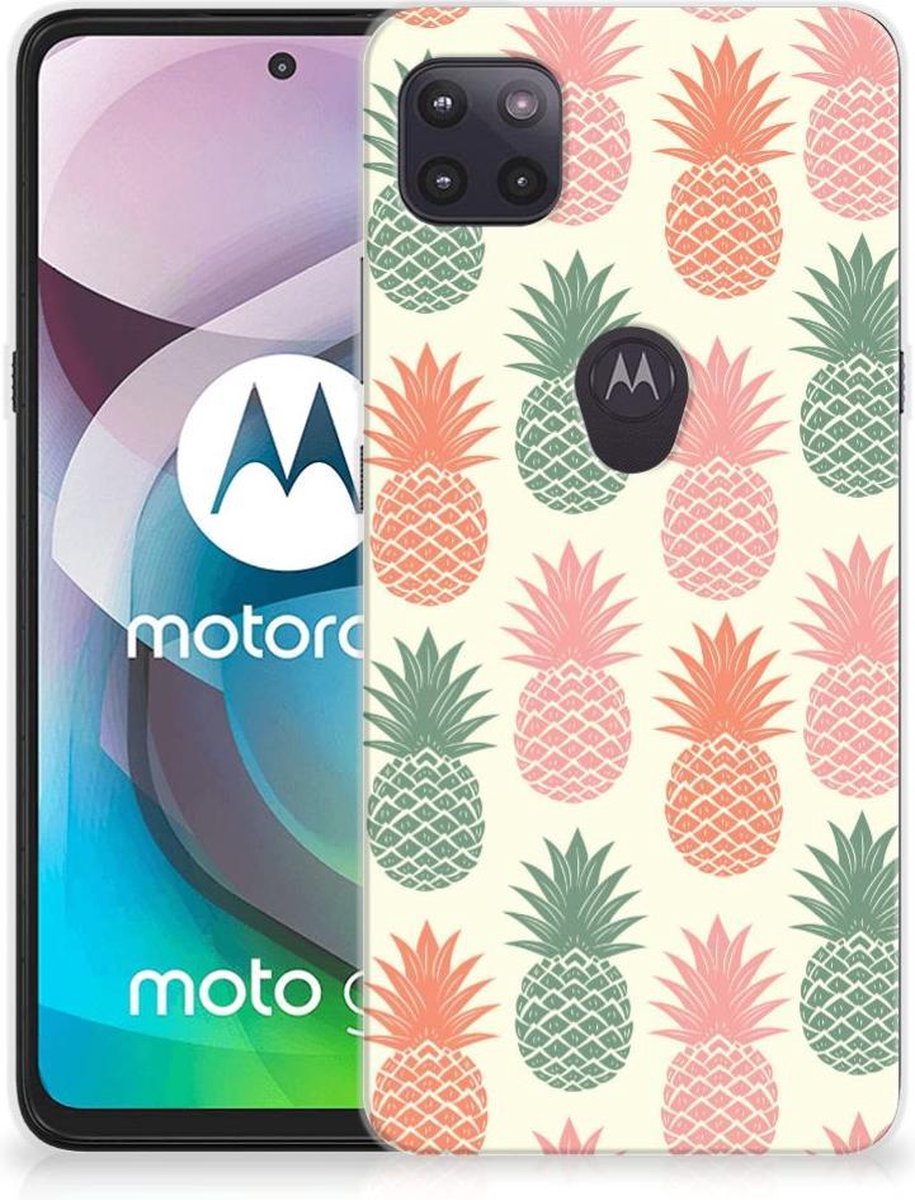 Motorola Moto G 5G Siliconen Case Ananas