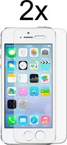 iParadise iPhone 5 screenprotector - iPhone se 2016 screenprotector - iPhone 5s screenprotector - iPhone 5c screen protector glas - 2 stuks