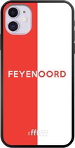 6F hoesje - geschikt voor iPhone 11 -  TPU Case - Feyenoord - met opdruk #ffffff