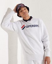 Superdry Heren Trui Sportstyle sweatshirt met appliqué