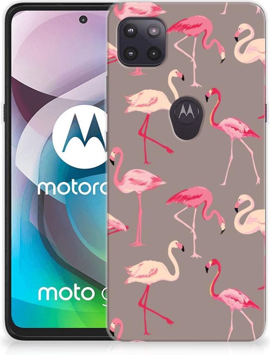 Motorola Moto G 5G TPU Hoesje Flamingo