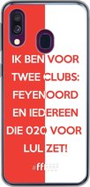 6F hoesje - geschikt voor Samsung Galaxy A50 -  Transparant TPU Case - Feyenoord - Quote #ffffff