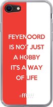 6F hoesje - geschikt voor iPhone 8 - Transparant TPU Case - Feyenoord - Way of life #ffffff