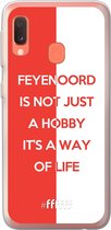 6F hoesje - geschikt voor Samsung Galaxy A20e -  Transparant TPU Case - Feyenoord - Way of life #ffffff