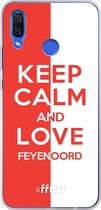 Huawei Nova 3 Hoesje Transparant TPU Case - Feyenoord - Keep calm