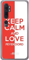 6F hoesje - geschikt voor Xiaomi Mi Note 10 -  Transparant TPU Case - Feyenoord - Keep calm #ffffff