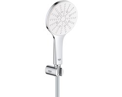 GROHE Rainshower SmartActive 130 Doucheset - 3 straalsoorten - wandhouder - chroom/moon white - 26581LS0