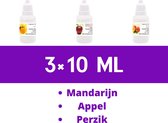 Geurolie set voor cosmetica "Fruit 2"  / Voor Gietzeep - CP zeep - Producten voor bad en lichaam - Kaarsen - Parfumerie producten – Huisparfum / 3 × 10 ml