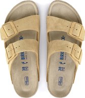 Birkenstock Arizona Slippers Latte Cream Narrow-fit | Beige | Suède | Maat 44