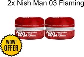 Nish Man- Hair Wax- 03 Flaming - 2 stuks