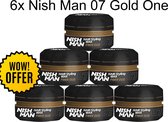 Nishman- Hair Wax- 07 Gold One 6 stuks - Haarwax - styling hairwax - Stijlen wax - 6 stuks