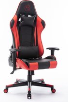 Bol.com Kuschelkatze Game Stoel Lite - Gaming stoel - Gaming chair - Zwart/Rood aanbieding