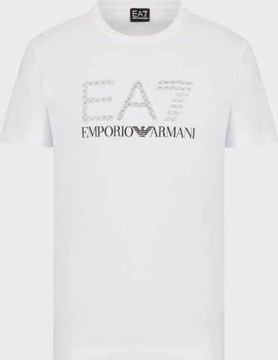 EA7 Emporio Armani 3D Logo Print T-Shirt - White (3KPT12) | bol.com