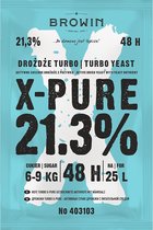 Turbo gist hoog alcoholpercentage 21,3% voor 25 liter!