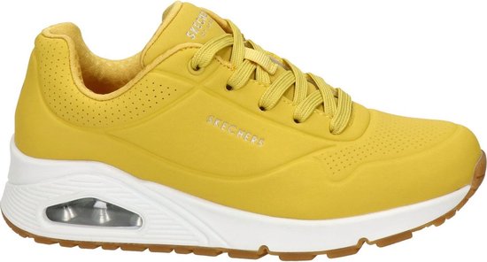 Skechers Uno -Stand On Air Dames Sneakers - Yellow - Maat 36
