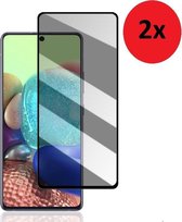 Samsung A72 Screenprotector - Samsung Galaxy A72 Screen Protector Privacy Bescherm Glas 2x