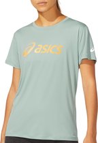 Asics Sakura Sportshirt - Maat XS  - Vrouwen - grijs/oranje