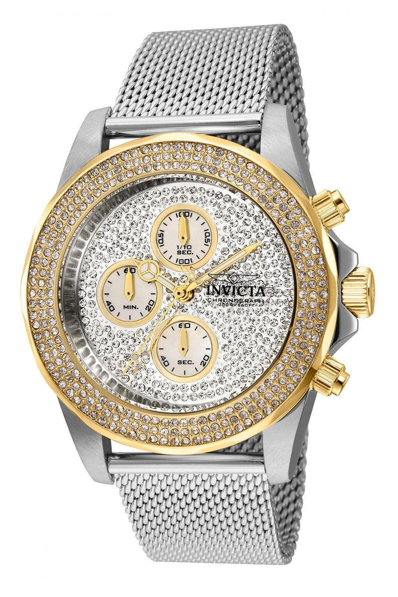 Invicta Pro Diver 31568 Heren Horloge - Waterdicht - Analoog - Quartz Uurwerk - Roestvrij Staal met zilveren Wijzerplaat - 43mm